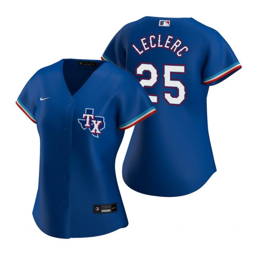 Womens Texas Rangers #25 Jose Leclerc 2020 Blue Jersey Gift For Rangers Fans