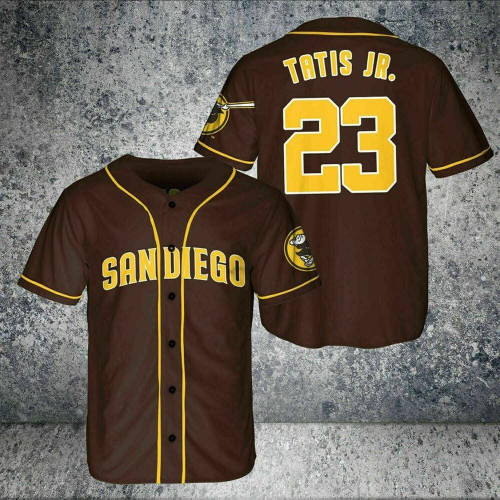 Fernando Tatis Jr #23 San Diego Padres Brown Fan Baseball Jersey