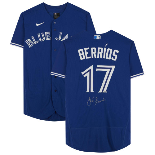 Jose Berrios Toronto Blue Jays Fanatics  Autographed Royal Nike Replica Replica  Jersey