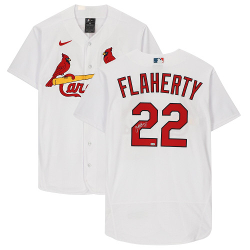 Jack Flaherty St. Louis Cardinals Fanatics  Autographed Nike Replica Replica Home  Jersey