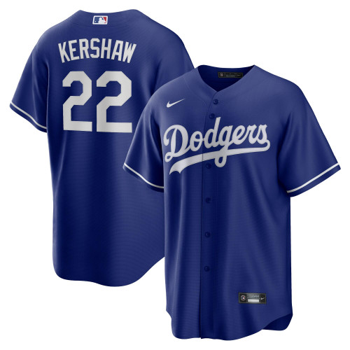 Clayton Kershaw Los Angeles Dodgers Nike Replica Replica Alternate Replica Player Name Jersey - Royal
