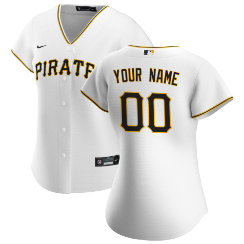 Pittsburgh Pirates Nike Replica Replica Women's Home Replica Custom Jersey - White