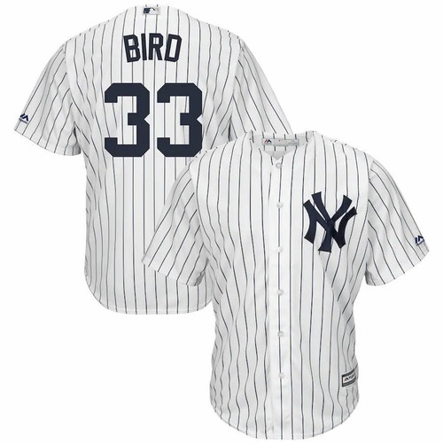 Greg Bird New York Yankees Majestic Official Cool Base Player White 3D Jersey