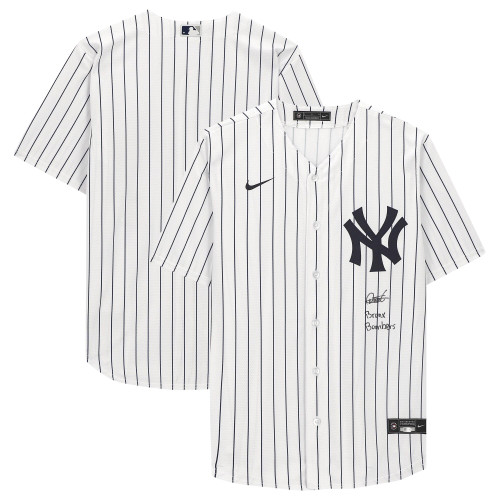 Deivi Garcia New York Yankees Fanatics  Autographed Nike Replica Replica Replica Jersey with "Bronx Bombers" Inscription - White