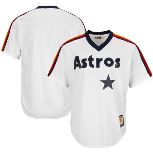 MenS Majestic White Houston Astros Cooperstown Cool Base Team Jersey