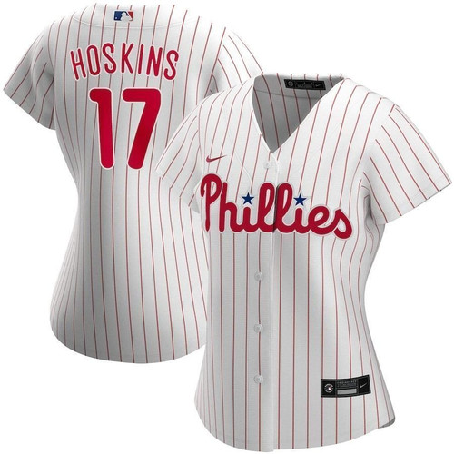 Rhys Hoskins Philadelphia Phillies Wohome 2021 Replica Player White 3D Jersey