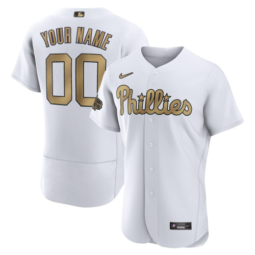 Philadelphia Phillies Nike Replica Replica 2022 MLB All-Star Game  Custom Jersey - White