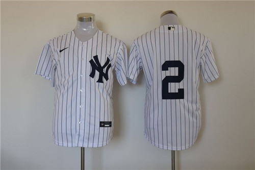 New York Yankees 2 Derek Jeter 2021 Mlb White Jersey Jersey