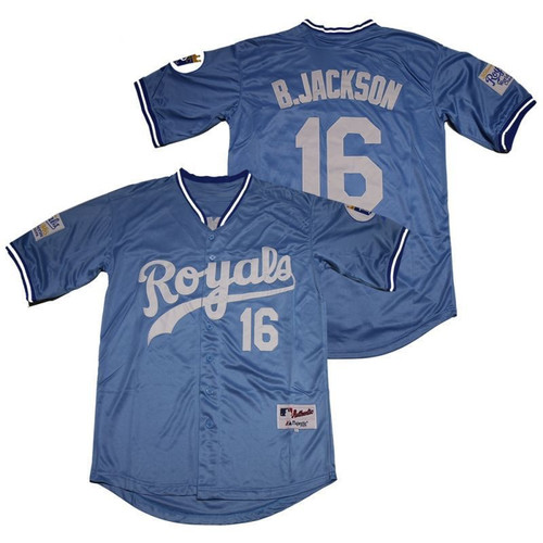 Kansas City Royals Bo Jackson 16 2021 Mlb Blue Jersey Jersey 72 Style