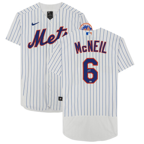 Jeff McNeil New York Mets Fanatics  Autographed White Nike Replica Replica  Jersey