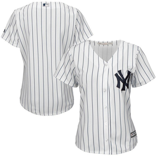 New York Yankees Majestic Womens Cool Base Jersey Jersey White 2021