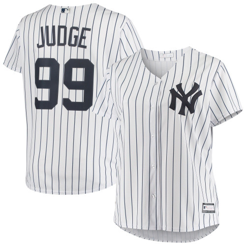 WomenS Aaron Judge White New York Yankees Plus Size Replica Player Jersey