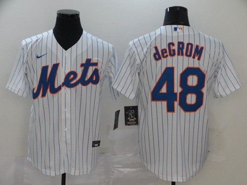 New York Mets Jacob Degrom #48 2020 Mlb White Jersey