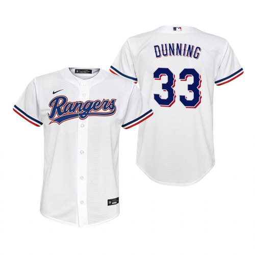 Texas Rangers #33 Dane Dunning 2020 White Jersey Gift For Rangers Fans