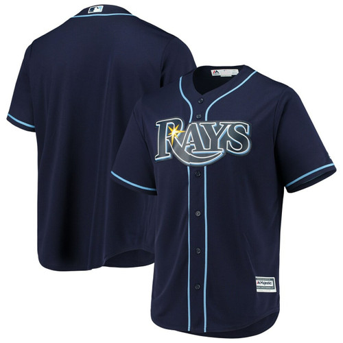 MenS Tampa Bay Rays Majestic Navy Alternate Official Cool Base Baseball Jersey Mlb Baseball Jersey937
