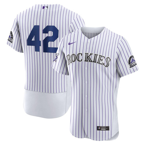 Jackie Robinson Colorado Rockies Nike Replica Replica  Player Jersey - White