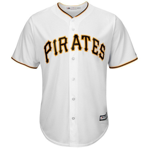 Pittsburgh Pirates Majestic Official Cool Base Jersey Jersey White 2021