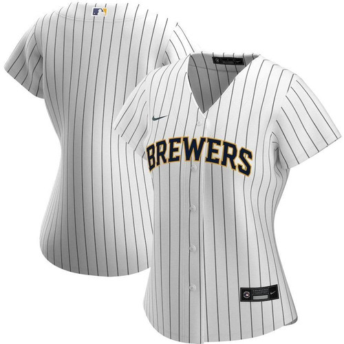Milwaukee Brewers Woalternate 2021 Replica Team White Navy 3D Jersey
