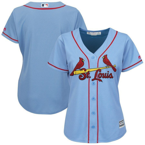 St. Louis Cardinals Majestic Womens Alternate Cool Base Team Jersey Jersey Horizon Blue 2021