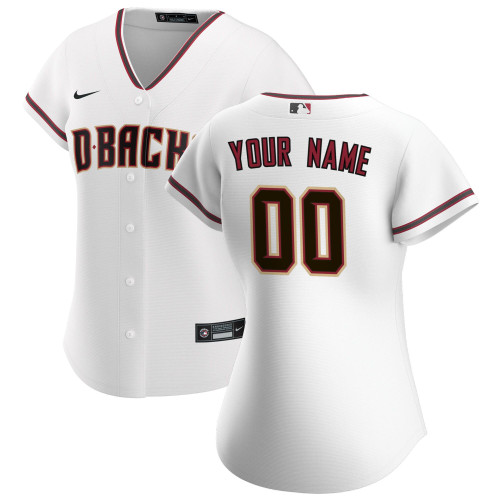 Arizona Diamondbacks Nike Replica Replica Women's Home Replica Custom Jersey - White