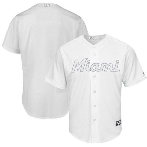 Miami Marlins Majestic 2019 Players Weekend Team Jersey White 2019