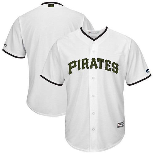 Pittsburgh Pirates Majestic Memorial Day Cool Base Team Jersey White 2019