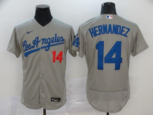 Los Angeles Dodgers Enrique Hernandez #14 2020 MLB Grey Jersey