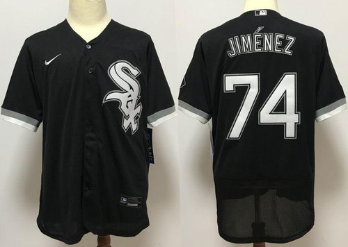 Chicago White Sox Eloy Jimï¿½nez #74 2020 MLB Black Jersey