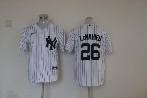New York Yankees DJ LeMahieu #26 2020 MLB White Jersey