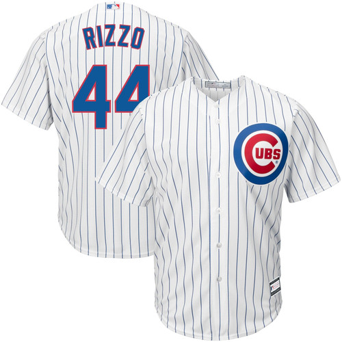 MenS Anthony Rizzo White Chicago Cubs Big & Tall Replica Player Jersey