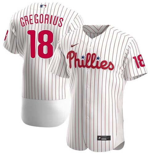 Philadelphia Phillies Didi Gregorius #18 2020 Mlb White Jersey