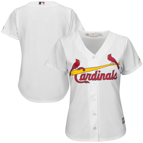WomenS Majestic White St. Louis Cardinals Plus Size Cool Base Jersey
