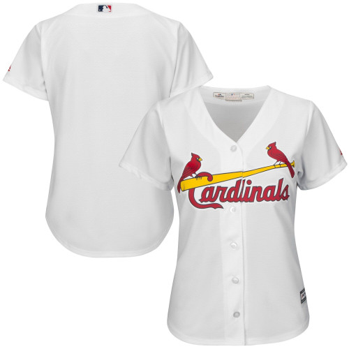 WomenS Majestic White St. Louis Cardinals Cool Base Jersey
