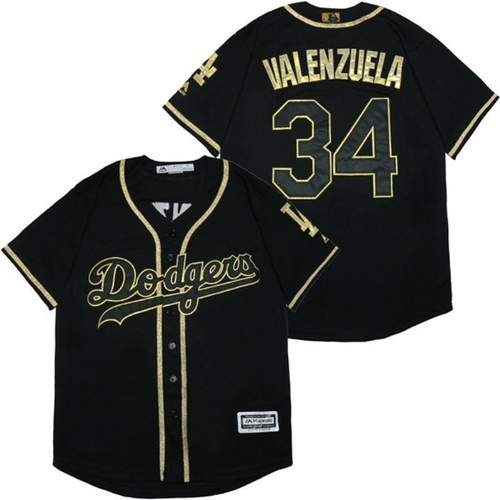 Los Angeles Dodgers Fernando Valenzuela34 2021 Mlb Black Jersey Jersey