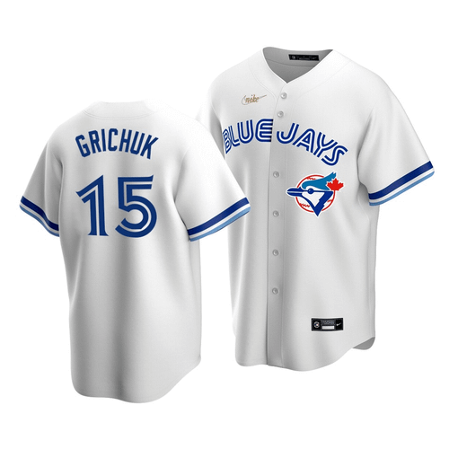 Men'S Toronto Blue Jays Randal Grichuk #15 Cooperstown Collection White Home Jersey
