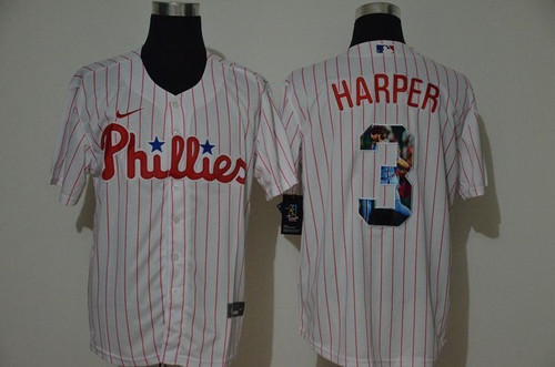 Philadelphia Phillies Bryce Harper 3 2021 Mlb White Jersey Jersey