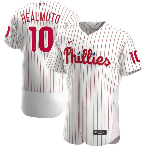 MenS Philadelphia Phillies Jt Realmuto White Home Player Baseball Jersey Mlb Baseball Jersey1086