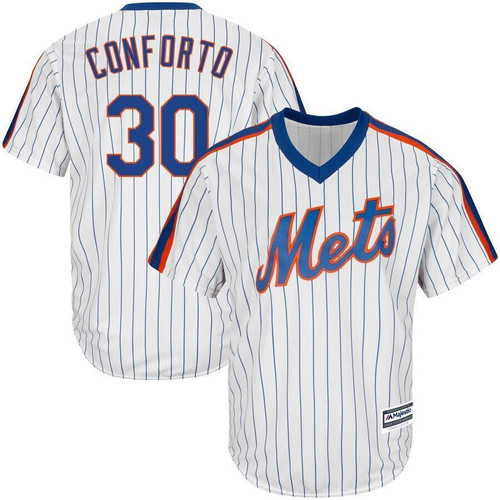 Michael Conforto New York Mets Majestic Home Cool Base Player Jersey Jersey White 2021