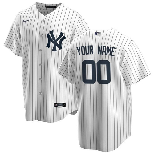 New York Yankees 2021 Mlb Personalized Custom White Custom Jersey Jersey