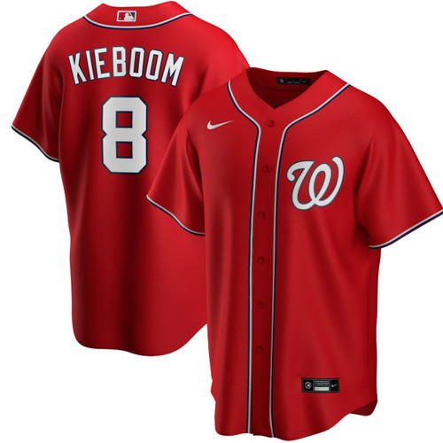Men'S Washington Nationals Carter Kieboom Red Alternate Player Name Baseball Jersey Mlb Baseball Jersey1310