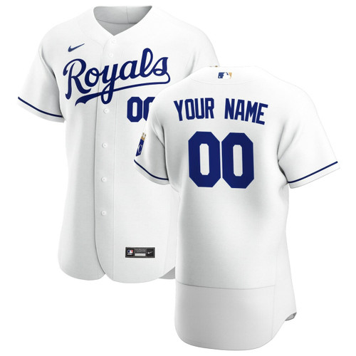 Men'S Kansas City Royals White Home Custom Baseball Jersey Mlb Baseball Jersey506