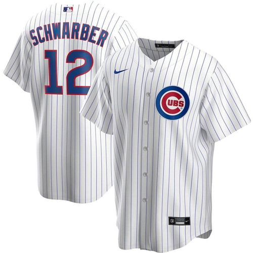 Kyle Schwarber Chicago Cubs Home 2021 Replica Player White 3D Jersey