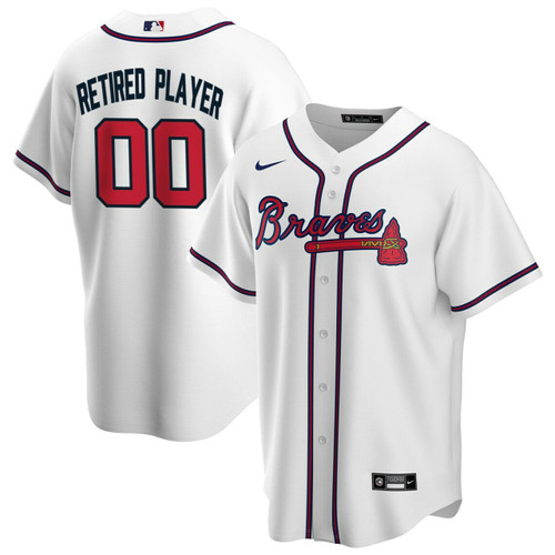 Men'S Atlanta Braves White Home Pick-A-Player Retired Roster Baseball Jersey Mlb Baseball Jersey893