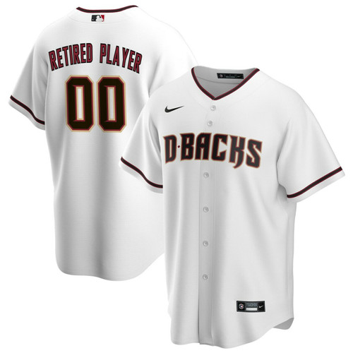 Men'S Arizona Diamondbacks White Home Pick-A-Player Retired Roster Baseball Jersey Mlb Baseball Jersey1328