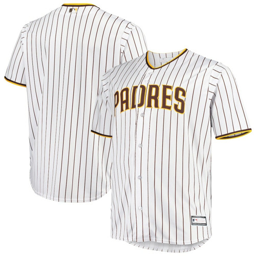 MenS San Diego Padres White/Brown Big & Tall Home Team Baseball Jersey Mlb Baseball Jersey331
