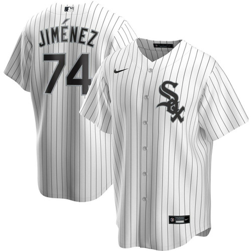 MenS Chicago White Sox Eloy Jimenez White Home Player Name Baseball Jersey Mlb Baseball Jersey580