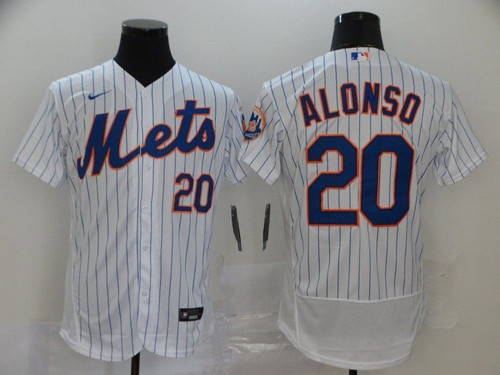 New York Mets Pete Alonso #20 2020 Mlb White Jersey