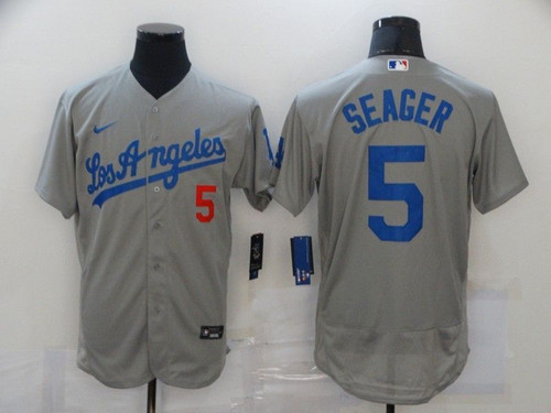 Los Angeles Dodgers Corey Seager #5 2020 Mlb Grey Jersey