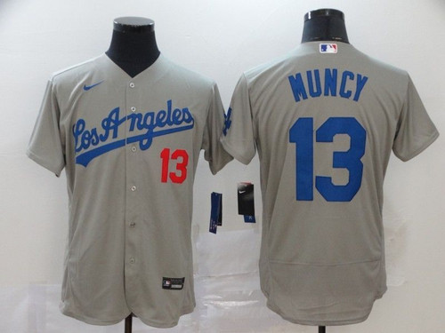 Los Angeles Dodgers Max Muncy #13 2020 Mlb Grey Jersey