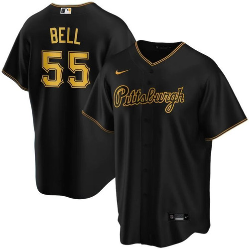 Pittsburgh Pirates Josh Bell #55 2020 Mlb Black Jersey